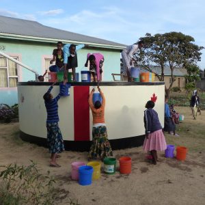 Tanzania - water tank runs dry